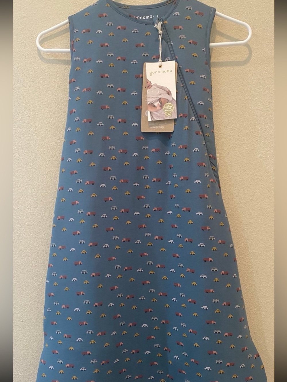 NWT Günamüna Sleep Bag Sleeveless Zip-Up Wearable Blanket 3-9 months 2.5 TOG $75